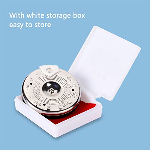 Haosie 13 Tone Pitch Pipe, Sensitive Chromatic Pitch Pipe Tuner, with Storage Box, for Guitar Bass Violin Ukulele Chromatic Tuning