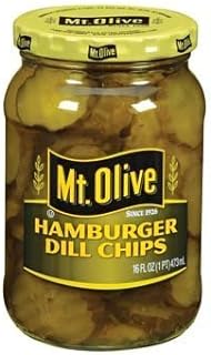 Hamburger Dill Chips Pickles 16 oz (Pack of 12)