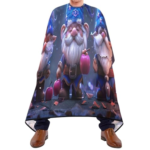 Robe de coiffure gnome magique pour une coupe de cheveux propre à la maison