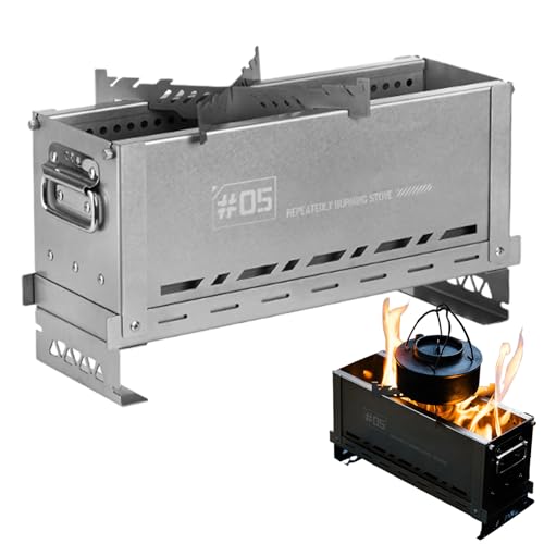 ポータブルストーブ, 耐熱 グリル 調理器具, テント調理ストーブ, アウトドア インドア キャンピング ハイキング ピクニック テント コーヒー バックパッキング用