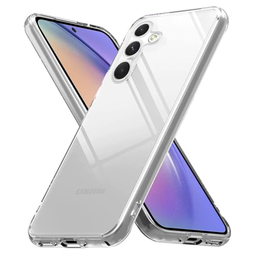 Image of DIZORO Case for Samsung Galaxy A26 5G, Military Grade Drop Protection Phone Case, Yellowing Resistant, Anti-Scratch Hard PC Back, Shockproof Hard Ultra-Thin Protective Cover, Clear