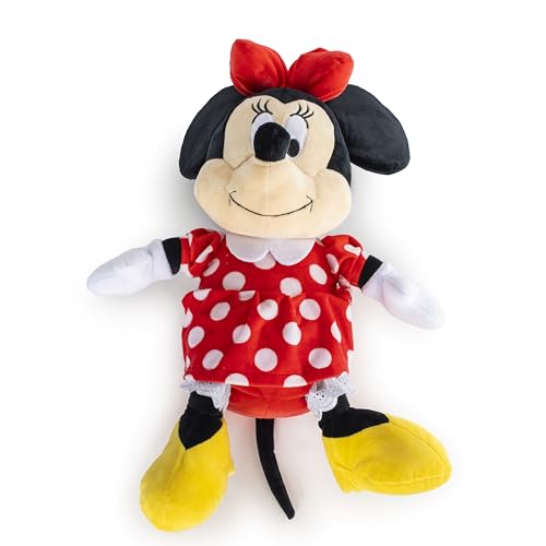 Image of Jay Franco Disney Plush Pillow Buddy - Ultra-Soft Stuffed Character Plushie & Cozy Pillow, Official Licensed Product, 15 Inches, Red - Minnie Mouse