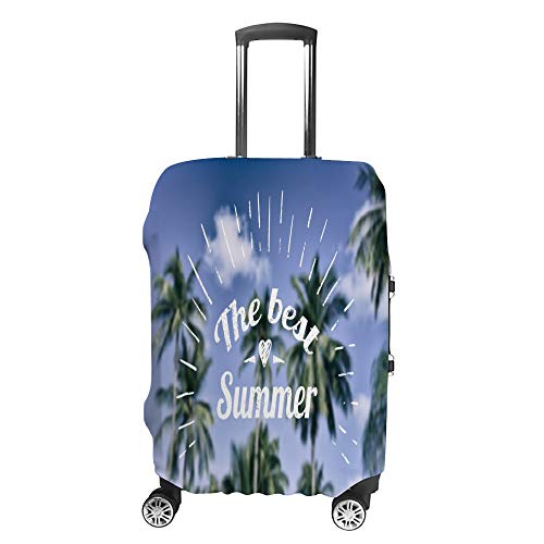 Housse de valise imprimé floral en tissu élastique haute densité