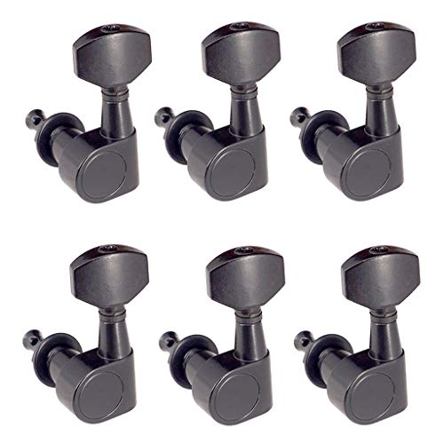 Preisvergleich Produktbild Shiwaki 6L Metall Elektro-Akustik-Gitarre String Tuning Pegs Mechaniken Mechaniken
