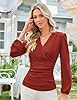 Long Sleeve Shirts for Women Casual Winter Tops Bu... #2