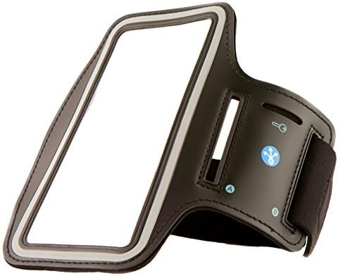 iPhone Running Band - Running armband with key holder for Apple iPhone 6 (4.7”) By NJM (Black)