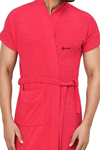 Image of Terry Men Bathrobe Fit Upto 42 inches Gajri