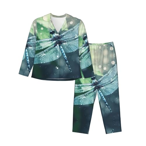 Pyjama imprimé libellule EdWal en finir avec les nuits froides grâce à cet ensemble tendance