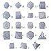 Produktbild DIY Crystal Epoxy Mold Dice Fillet Shape Multi-spec Digital Game Silicone Mould