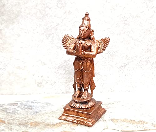 Image of Copper Idols, 10.2 cm, Copper Handmade Garuda 229grams, Patina Antique Finish, Pack of 1 Piece