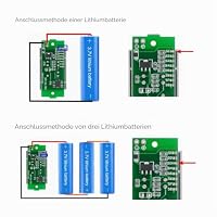 Be In Your Mind 4-teiliges Lithium-Batterie-Kapazitätsanzeige 3-34V Batteriekapazitäts-Anzeigemodul 5 MA Kompatibel mit 1S 2S 3S 4S 5S 6S 7S 8S – Ansicht 2