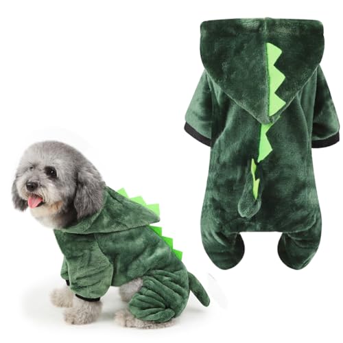 FRCOLOR Drachenhundekostü Kostü Hund Halloweenkostü Hundebekleidung Für Große Hunde Drachenkostü Für Hunde Hund Drachen Kostü Großes Hundekostü Fleecejacke Hundekleidung Karikatur