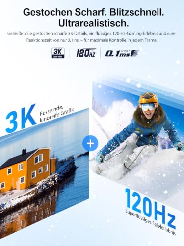 UPERFECT 14 Zoll 3K OLED 120Hz 0,1ms Touchscreen Portable Monitor 2880x1800 – Ansicht 6