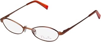 Thalia Kadi Womens/Ladies Optical Cat Eyes Designer Full-rim Eyeglasses/Eyeglass Frame 47-16-130, Spice