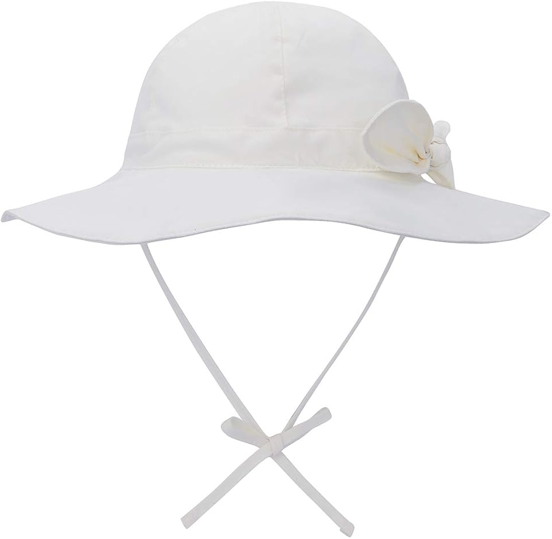 Durio Baby Sun Hat Bowknot Baby Girl Sun Hat Baby Girl UPF 50+ Toddler Hat Wide Brim Summer Baby Hat: Clothing, Shoes & Jewelry