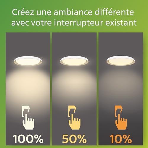 Philips Pebblo plafonnier ultra efficient 10W évite de changer vos interrupteurs - 6