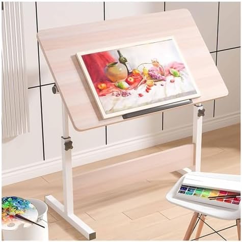 Extra Large Adjustable Height Drafting Table - Tilting Top for Art, Craft, Drawing & Writing - Perfect for Studios & Creative Workspaces (Chair Not Included)