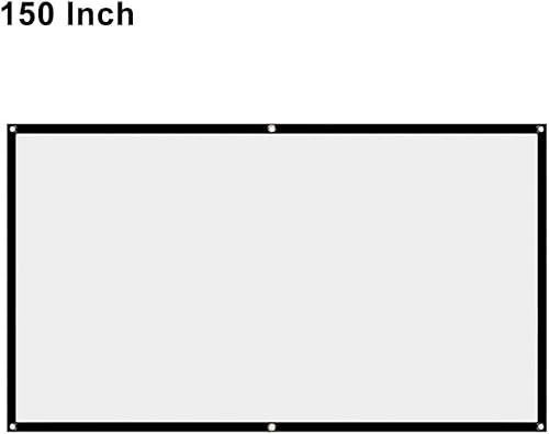 Miniatura 2 de Pantalla de proyector, pantalla de proyector blanca, pantalla de proyección plegable de cine en casa 169 sin arrugas, 60 pulgadas, 72 pulgadas, 84