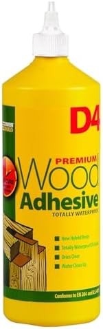 Everbuild D4 Premium Wood Adhesive, White, 1 Litre