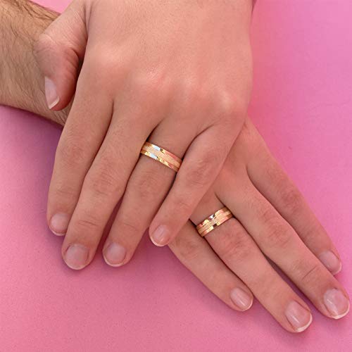 Aliança de Casamento 6mm Ouro 18k Revestida 10 gramas