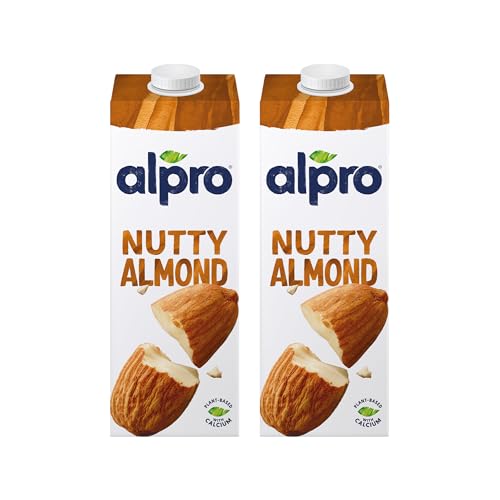 Alpro Almond Drink (Dual Pack) 100% Plant Based And Dairy Free Suitable For Vegans Naturally Free From Lactose Rich In Nutrients 2000g