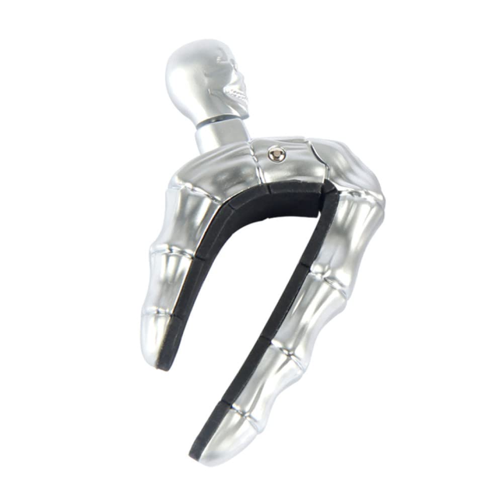 BAtlam Cejilla de Guitarra acústica, Cejilla de Guitarra de Metal, Cejilla de Metal de Guitarra acústica, Piezas de Accesorios de Guitarra de Capo de Grano de Madera, C (Plata)