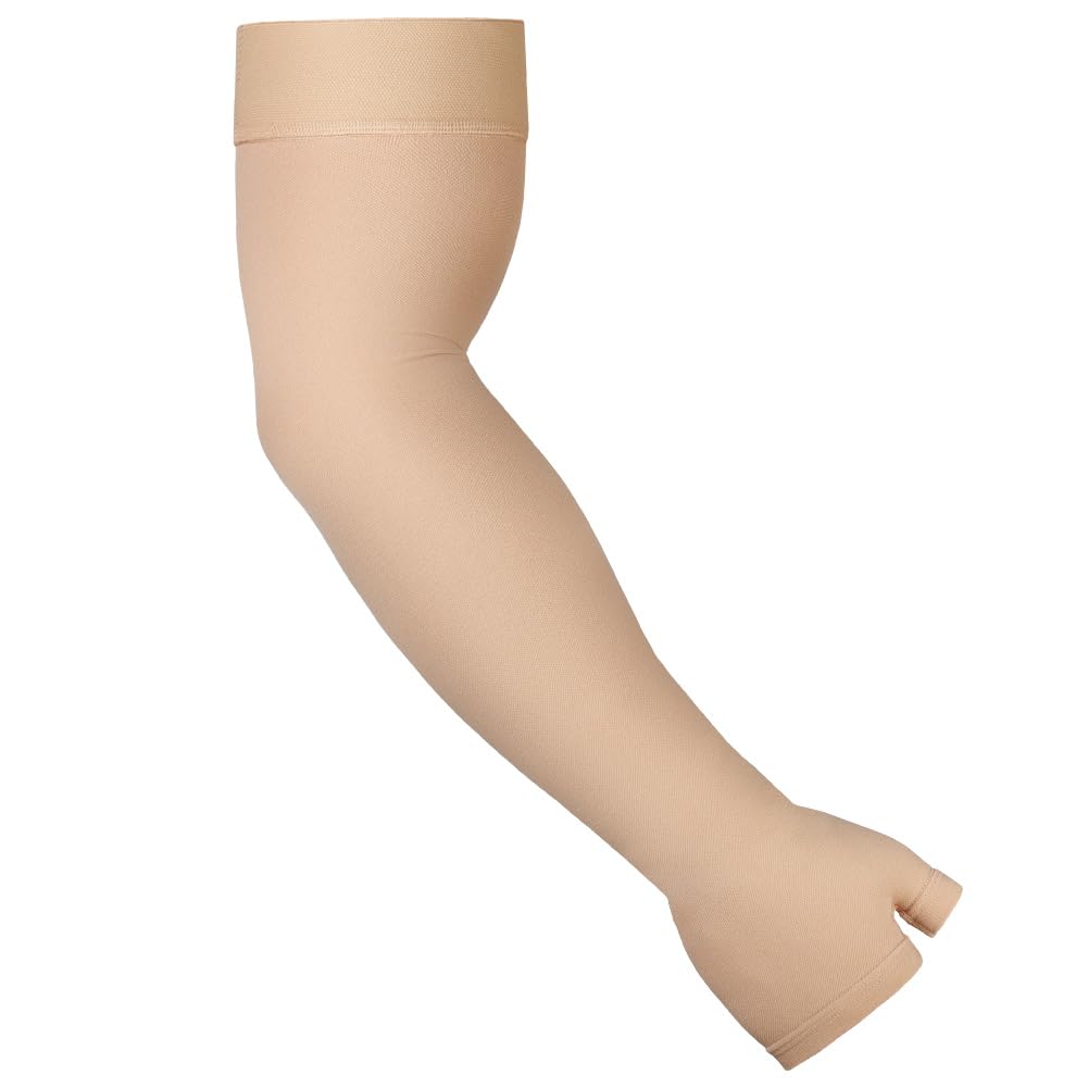 flintronic Arm Sleeve für Damen und Herren, Handfläche/Handgelenk/Arm, Kompression Armbandage für Krampfadern, Lymphödem, M, Hautfarbe