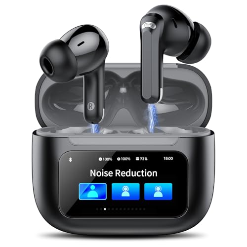 TIMU Wireless Earbuds, Bluetooth 5.4 Ear Buds with ANC/ENC Noise Cancelling, 5 EQ Modes, 50H HiFi...