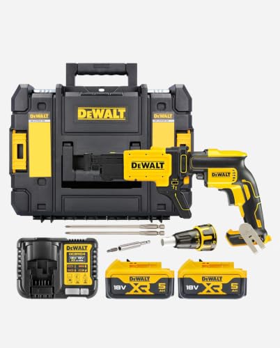 DEWALT DCF620P2K-QW DCF620P2K-QW-Atornillador Panel yeso sin escobillas XR 18V Li-Ion 5Ah - 9