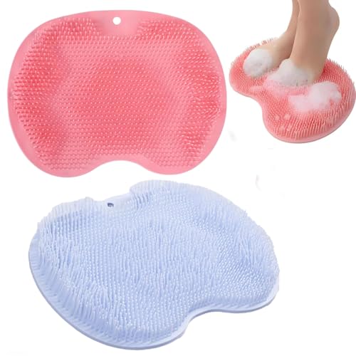 2 Pcs Foot Scrubber Mat Foot Scrubber for Shower for Men and Women Eliminate Calluses Dead Skin