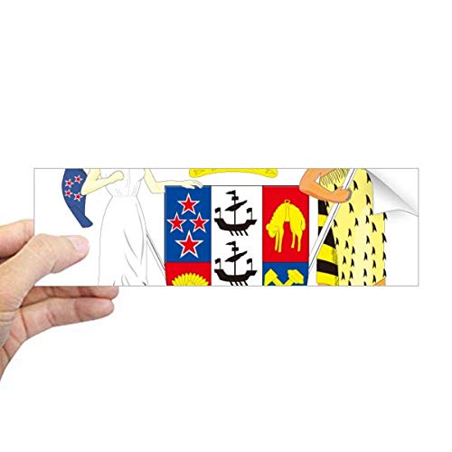Sticker rectangulaire Nouvelle-Zélande avec motif haute définition