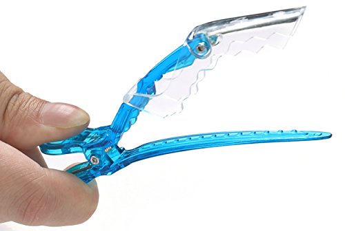 image for Onedor 12 pcs Transparent Professional Hair Stylist Hair Clips. Salon 