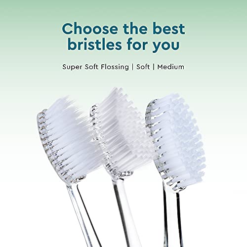 Radius Toothbrush Replacement Brush Heads 2-Count Improve Gum Health & Reduce Gum Issues - Medium - Pack Of 1 #TOP4