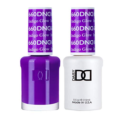DND 660 Indigo Glow Gel & Matching Polish Set - DND Gel & Lacquer