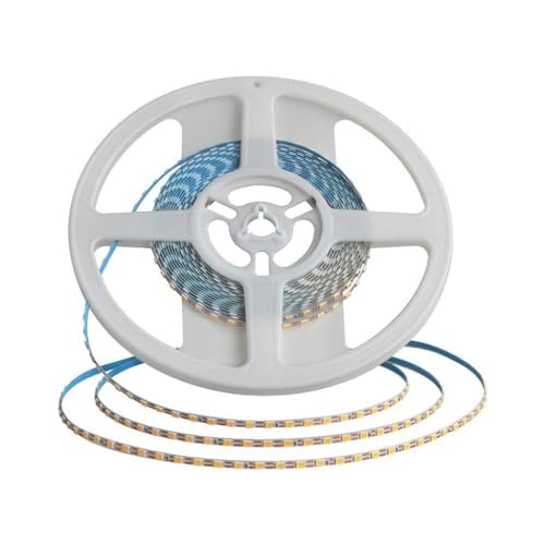 A2ZWORLD, Strisce LED Ultra Slim SMD 2835 24V, 120LED Double PCB 3mm, 8W/M, 5 Metri, 4000K (Naturale)