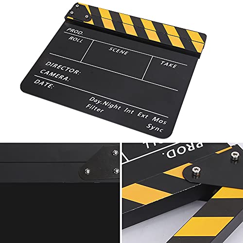 Shanrya Clapperboard, amplamente aplicável, impermeável, durável, corte diretor, adereço para cospla
