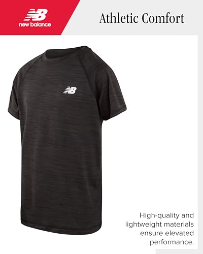 New Balance Boys' T-Shirt - Classic Cotton Active T-Shirt for Boys' - Kids Youth Crewneck Short Sleeve Shirt (8-20)4