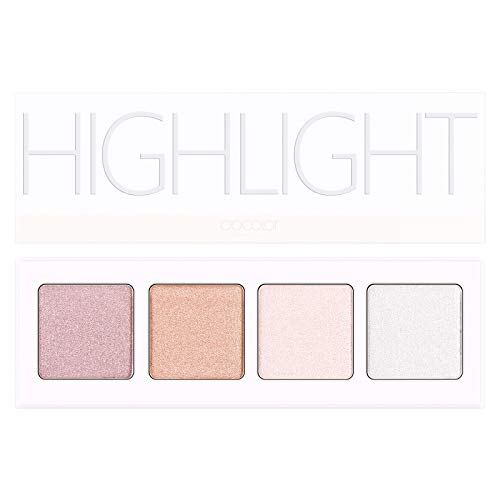 Docolor Highlighter Palette, Highlighter Makeup Palette, Metallic Shimmer Highlight Powder Palette Kit, Face Illuminator Makeup Palette