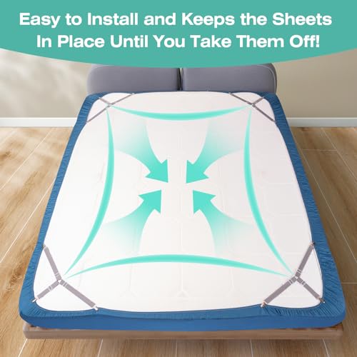Jbyamus BEDSHEETCLIPS2 Bed Sheet Straps, Easy To Install Sheet Straps thumb #1