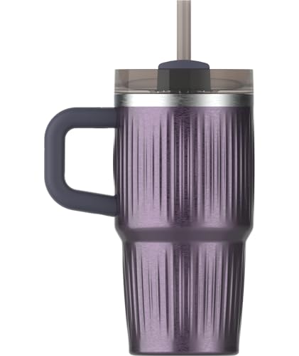 Image of STANLEY Quencher H2.0 Tumbler with Handle and Straw 20 oz | Flowstate 3-Position Lid | Cup Holder Compatible for Travel | Insulated Stainless Steel Cup | BPA-Free | Fluted Wisteria Shine