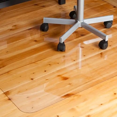 Alfombrilla Transparente Alfombrilla para Silla Ruedas de Oficina Alfombrilla Protectora para Suelos para Suelo Duro Parquet Baldosas protección contra arañazos Grosor de 1,5 mm