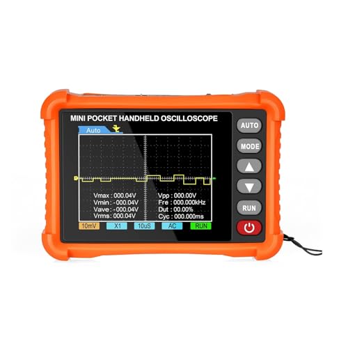 Osciloscopio digital portátil de 250 kHz/z, 2,5 MS/s, configuración automática, pantalla LCD,8', batería recargable ±40 V (3 h) for reparación y educación