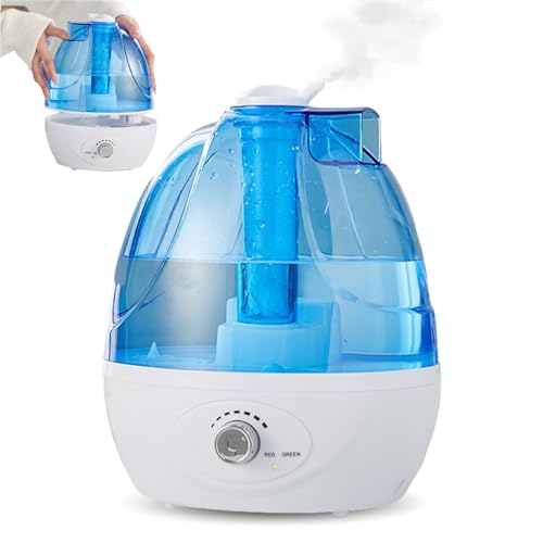 Vtizikl Humidifiers for Home, 2.5L Humidifier for Bedroom Baby Room with 28dB Quiet, Air Mist Humidifiers with 360° Rotation Nozzle, Wide Mouth, Easy to Clean Humidifier for Home, Office,
