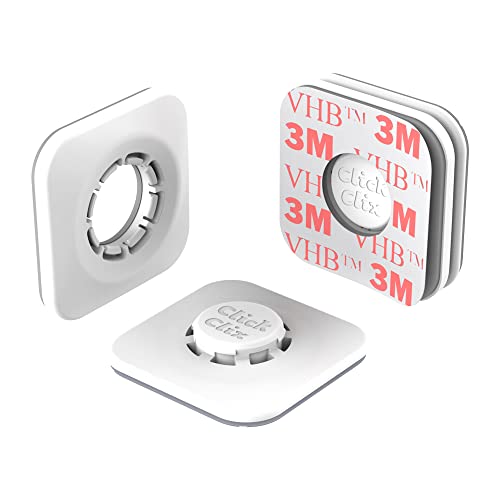 Ideal Via-t / Telepeaje / Teletac, Handy, GPS, Router ClickClix® Aufkleber (patentiert) (2 Stück, weiß Modell neu)