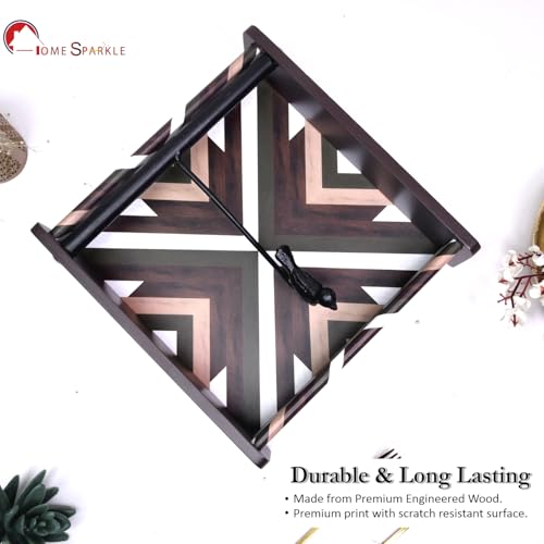 Image of Home Sparkle Napkin Storage - 1 Pack Table Napkin Holder Tray for Indoor & Outdoor Use | Kitchen, Dining, Restaurant & Home Decor (Brown-C6V22)