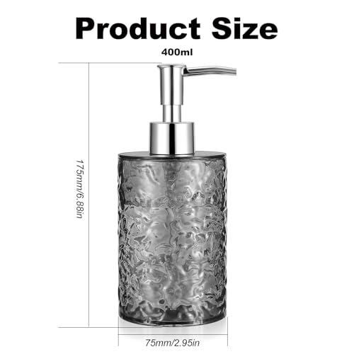 400ML Shampoo and Conditioner Dispenser, Pump Bottle, Plastic Refillable Kitchen Bathroom Liquid Soap Dispenser for Hand Wash Handwash Washing up Liquid Shower Gel Dispenser Bottles - Cosy Home Interiors 400ML Shampoo and Conditioner Dispenser, Pump Bottle, Plastic Refillable Kitchen Bathroom Liquid Soap Dispenser for Hand Wash Handwash Washing up Liquid Shower Gel Dispenser Bottles - Image 2