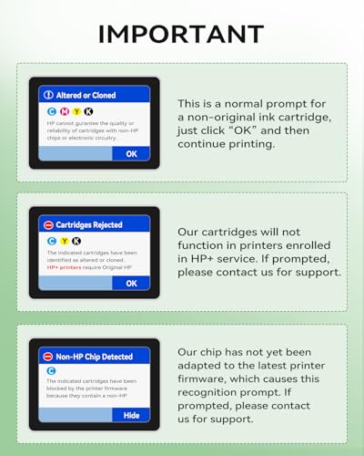 Image of EaseFusion 962XL Replacement for HP 962XL Ink Cartridges Combo Pack HP962XL HP962 Work with HP OfficeJet Pro 9010 9015 9018 9020 9025 Printers (Black /Yellow /Cyan /Magenta, 4 Pack)