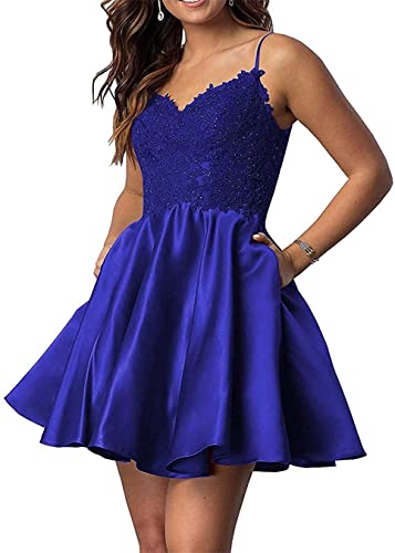 Robe de bal satin col en V perles courte taille 42 pour demoiselle d'honneur chic