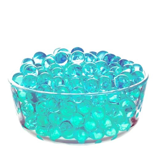 Tumybcc Perlas De Agua Para Jarrones Decorativos 50g 6000 Perlas Velas Flotantes, Plantas, Flores En Jarrones, Centros De Mesa De Boda, Relleno De Jarrones Azul Claro