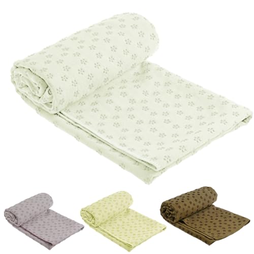 ノーブランド品 ヨガタオル シルバーホワイト